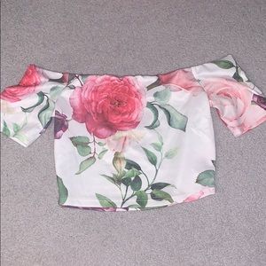 Floral crop top